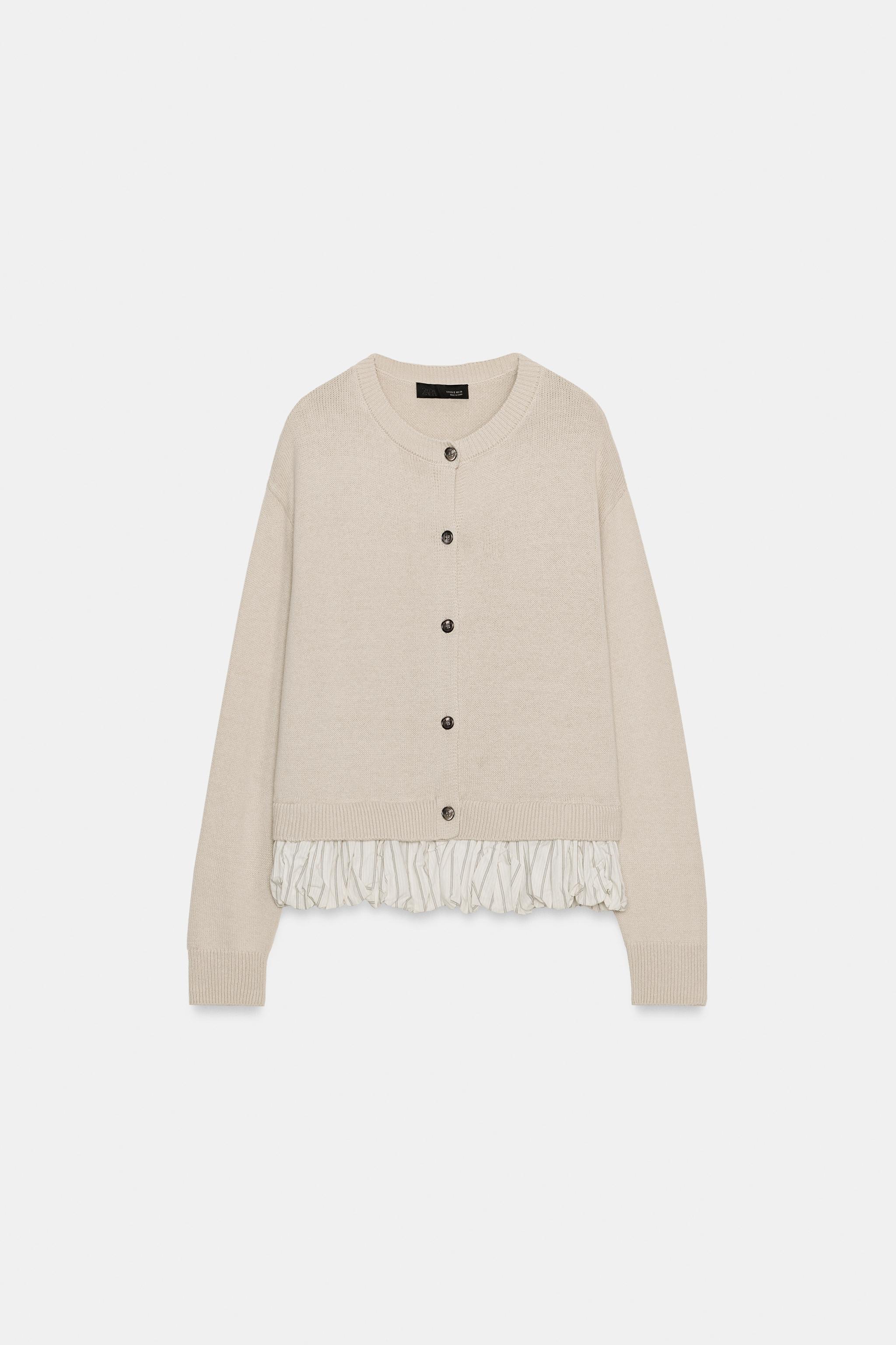 COMBINATION KNIT CARDIGAN